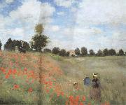Claude Monet Poppy Field near Argenteuil oil painting on canvas